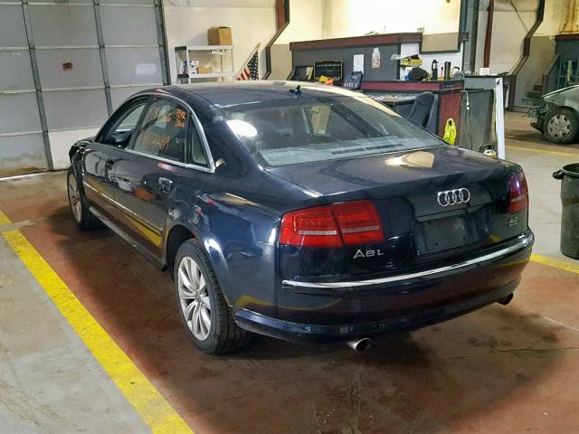 WAUMV94E58N001282 - 2008 AUDI A8 L QUATT BLUE photo 3