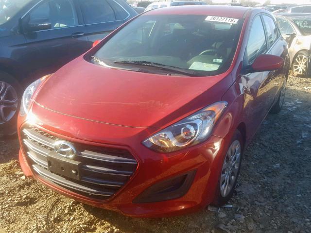 KMHD35LH9HU382133 - 2017 HYUNDAI ELANTRA GT RED photo 2