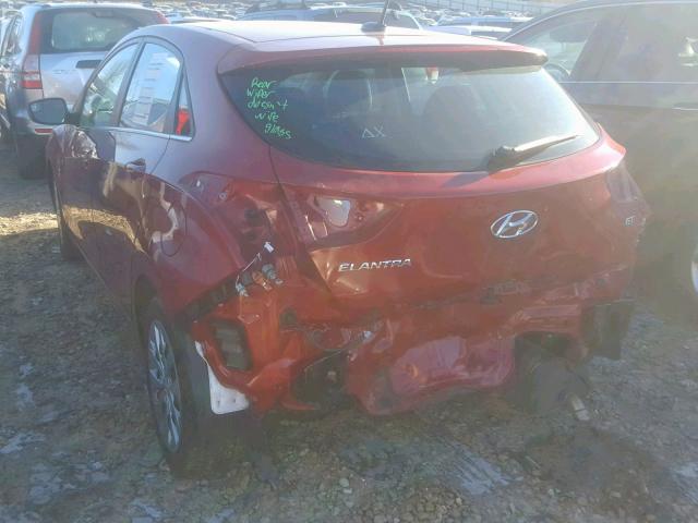 KMHD35LH9HU382133 - 2017 HYUNDAI ELANTRA GT RED photo 3