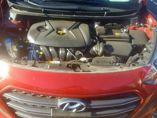 KMHD35LH9HU382133 - 2017 HYUNDAI ELANTRA GT RED photo 7