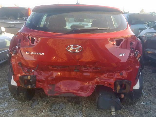 KMHD35LH9HU382133 - 2017 HYUNDAI ELANTRA GT RED photo 9