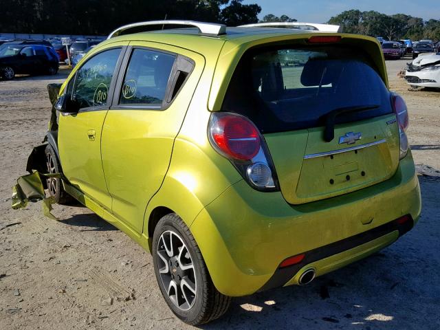 KL8CF6S94DC569456 - 2013 CHEVROLET SPARK 2LT GREEN photo 3