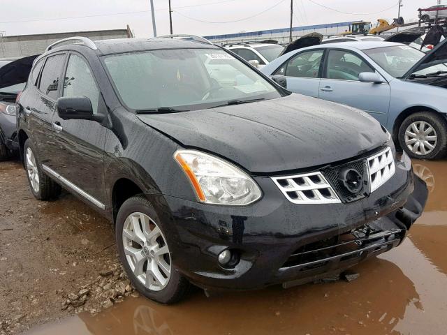 JN8AS5MV4DW624179 - 2013 NISSAN ROGUE S BLACK photo 1