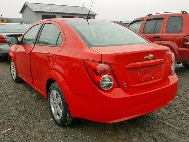 1G1JA5SG3E4121266 - 2014 CHEVROLET SONIC LS 红色 照片 3