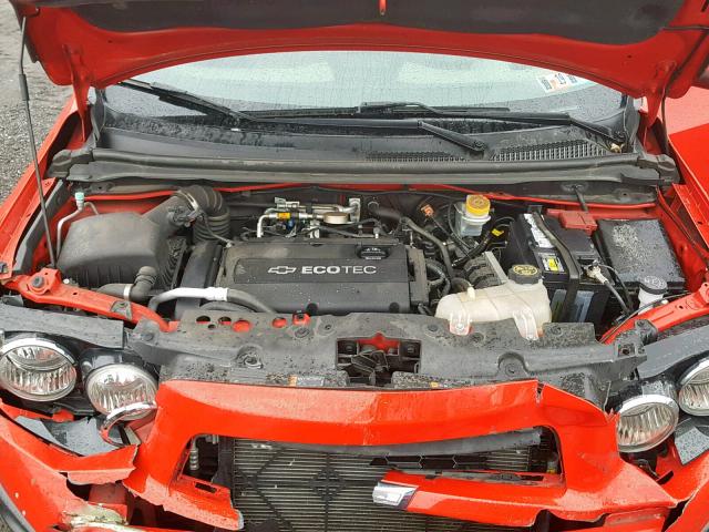 1G1JA5SG3E4121266 - 2014 CHEVROLET SONIC LS 红色 照片 7
