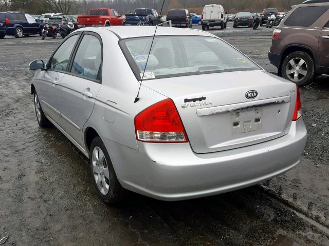 KNAFE222695665178 - 2009 KIA SPECTRA EX SILVER photo 3