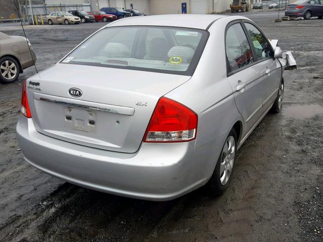 KNAFE222695665178 - 2009 KIA SPECTRA EX SILVER photo 4