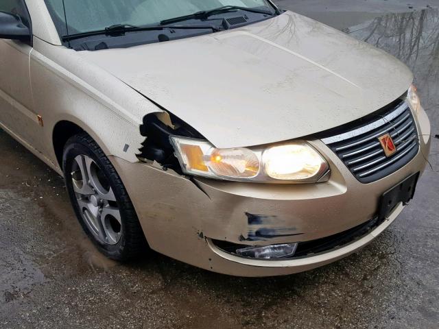 1G8AL52FX5Z147580 - 2005 SATURN ION LEVEL GOLD photo 9