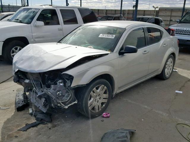 1B3BD4FB4BN564531 - 2011 DODGE AVENGER EX SILVER photo 2