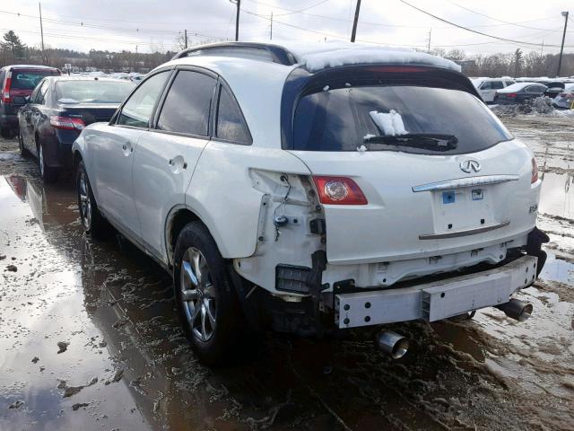 JNRAS08W98X206508 - 2008 INFINITI FX35 WHITE photo 3