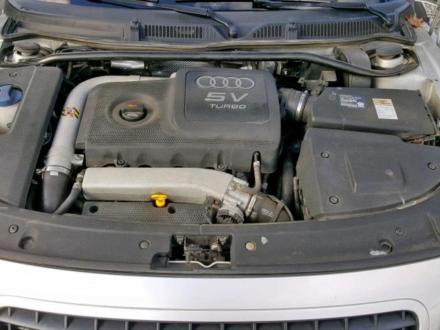 TRUUT28N741002838 - 2004 AUDI TT QUATTRO SILVER photo 7