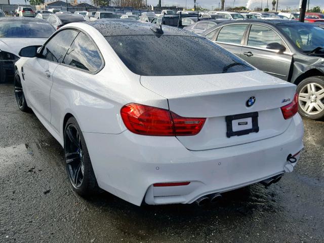 WBS3R9C55FK330348 - 2015 BMW M4 WHITE photo 3