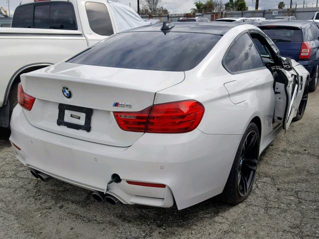 WBS3R9C55FK330348 - 2015 BMW M4 WHITE photo 4