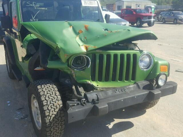 1J4FY19S2XP480826 - 1999 JEEP WRANGLER / GREEN photo 9