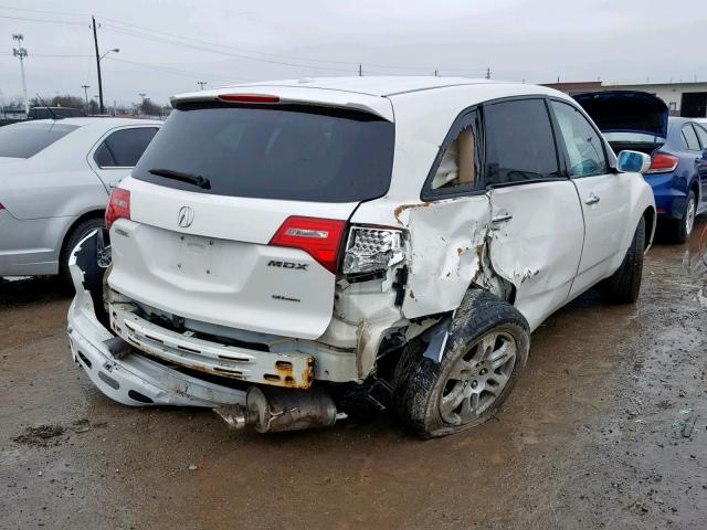 2HNYD28279H503827 - 2009 ACURA MDX WHITE photo 4