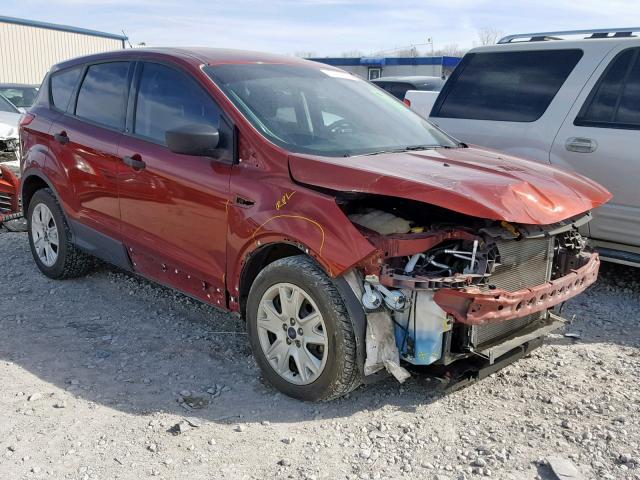 1FMCU0F78EUD98575 - 2014 FORD ESCAPE S RED photo 1