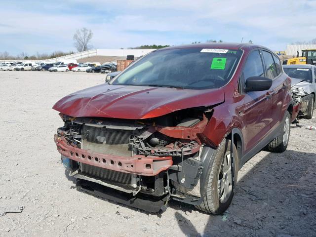 1FMCU0F78EUD98575 - 2014 FORD ESCAPE S RED photo 2