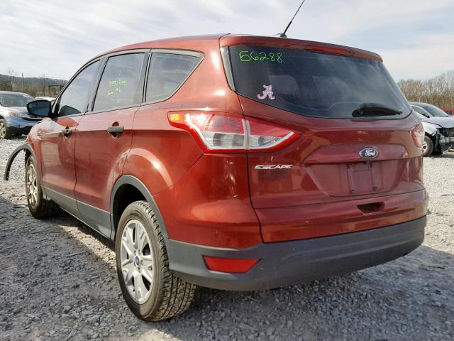 1FMCU0F78EUD98575 - 2014 FORD ESCAPE S RED photo 3