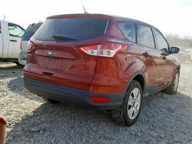 1FMCU0F78EUD98575 - 2014 FORD ESCAPE S RED photo 4