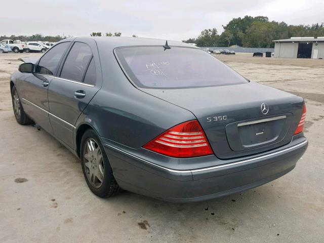 WDBNF67J66A475854 - 2006 MERCEDES-BENZ S 350 CHARCOAL photo 3