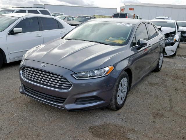 3FA6P0G74ER234793 - 2014 FORD FUSION S CHARCOAL photo 2