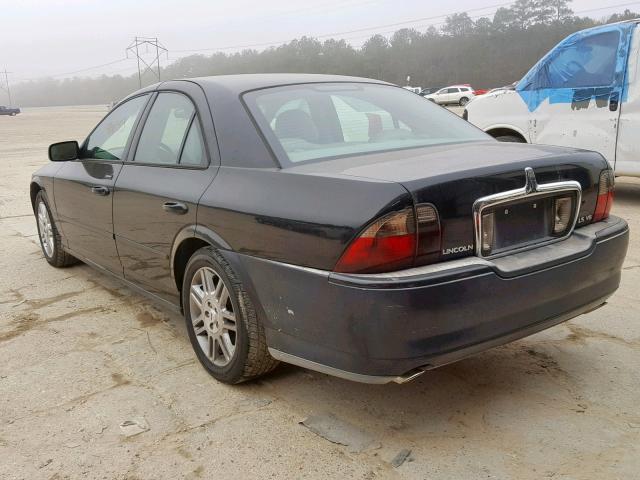 1LNHM87A94Y608459 - 2004 LINCOLN LS BLACK photo 3
