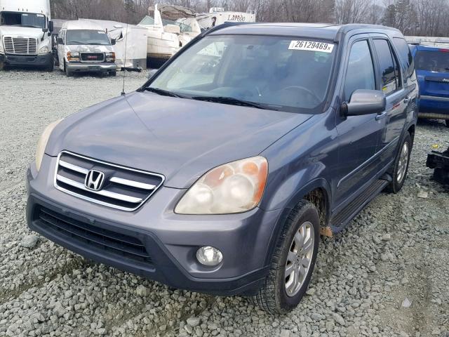 SHSRD78925U329016 - 2005 HONDA CR-V SE GRAY photo 2