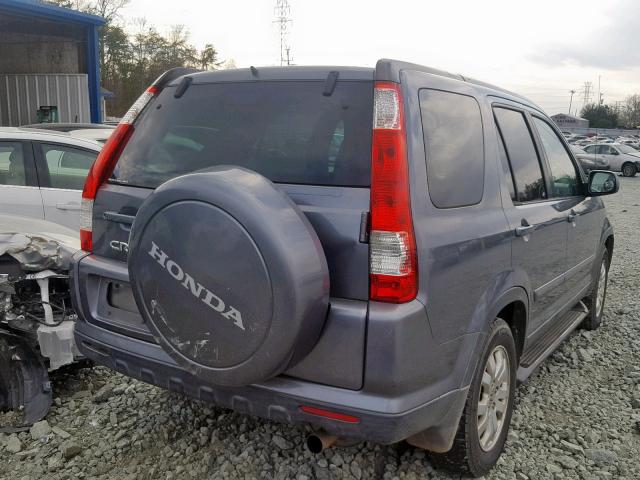 SHSRD78925U329016 - 2005 HONDA CR-V SE GRAY photo 4