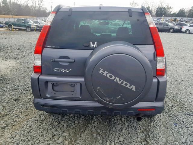 SHSRD78925U329016 - 2005 HONDA CR-V SE GRAY photo 9