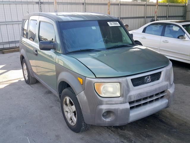 5J6YH28583L031355 - 2003 HONDA ELEMENT EX GREEN photo 1