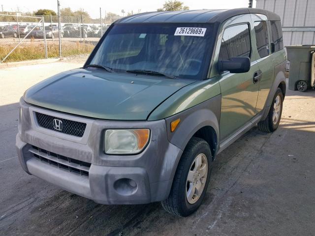 5J6YH28583L031355 - 2003 HONDA ELEMENT EX GREEN photo 2