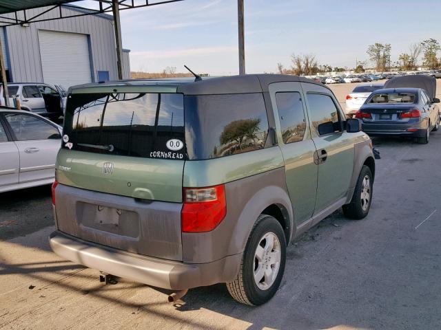 5J6YH28583L031355 - 2003 HONDA ELEMENT EX GREEN photo 4