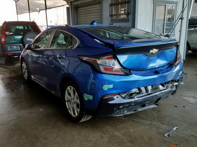 1G1RD6S54HU196755 - 2017 CHEVROLET VOLT PREMI BLUE photo 3