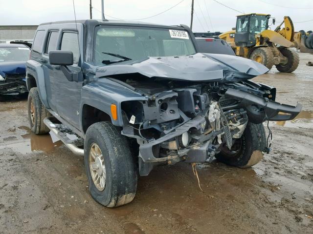 5GTDN13E878117278 - 2007 HUMMER H3 BLUE photo 1