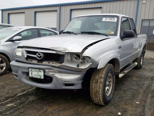 4F4ZR47E22TM20132 - 2002 MAZDA B4000 CAB SILVER photo 2