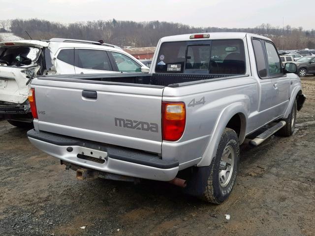 4F4ZR47E22TM20132 - 2002 MAZDA B4000 CAB SILVER photo 4