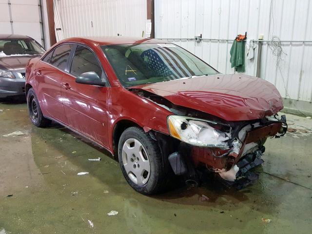 1G2ZF55B064190661 - 2006 PONTIAC G6 SE RED photo 1