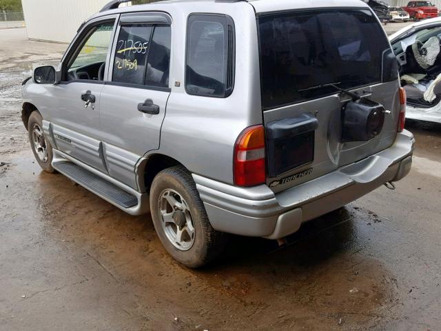 2CNBE634916960076 - 2001 CHEVROLET TRACKER LT SILVER photo 3