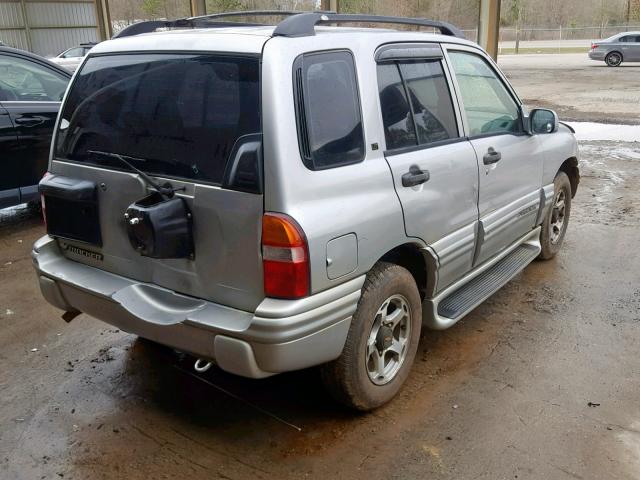 2CNBE634916960076 - 2001 CHEVROLET TRACKER LT SILVER photo 4