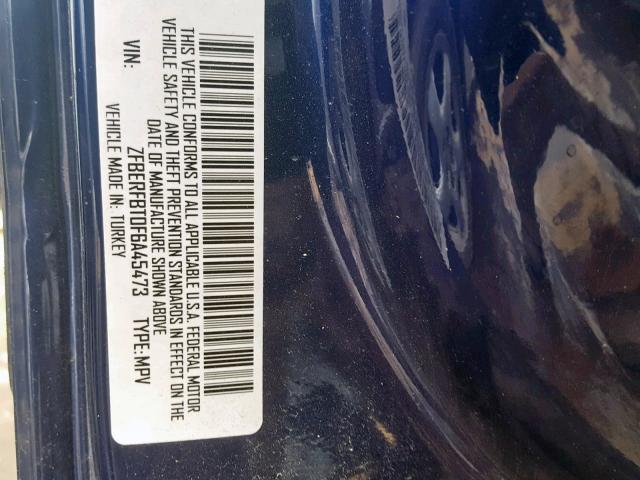 ZFBERFBT0F6A45473 - 2015 RAM PROMASTER 蓝色 照片 10