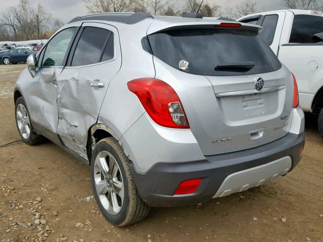 KL4CJASB6FB178808 - 2015 BUICK ENCORE SILVER photo 3