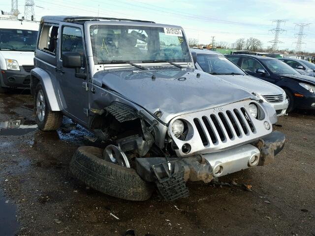 1C4GJWBG8EL109336 - 2014 JEEP WRANGLER S SILVER photo 1