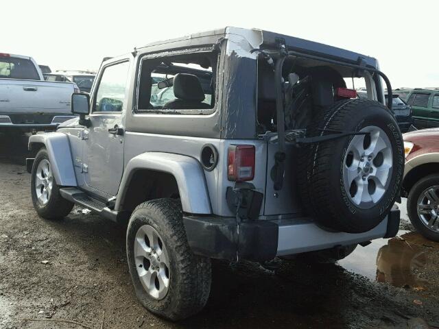 1C4GJWBG8EL109336 - 2014 JEEP WRANGLER S SILVER photo 3