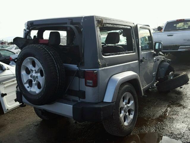 1C4GJWBG8EL109336 - 2014 JEEP WRANGLER S SILVER photo 4