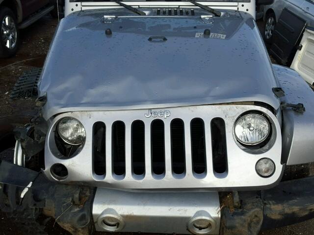 1C4GJWBG8EL109336 - 2014 JEEP WRANGLER S SILVER photo 7