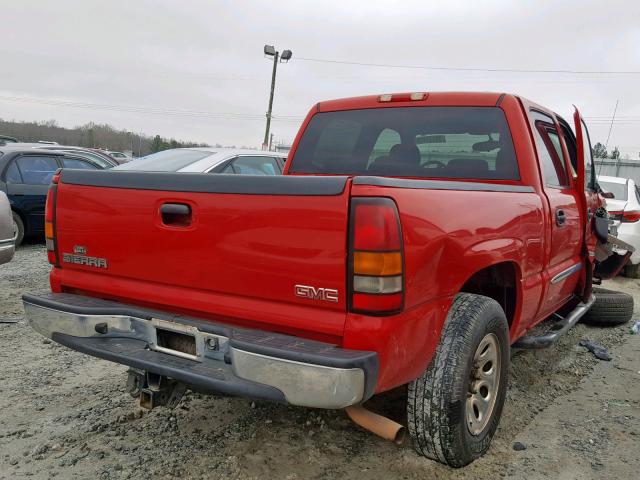 2GTEC13V361307346 - 2006 GMC NEW SIERRA RED photo 4