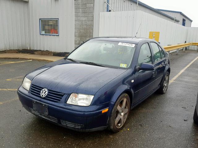 3VWVH69M43M042869 - 2003 VOLKSWAGEN JETTA GLI BLUE photo 2