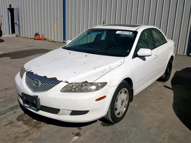 1YVFP80C135M08846 - 2003 MAZDA 6 I WHITE photo 2