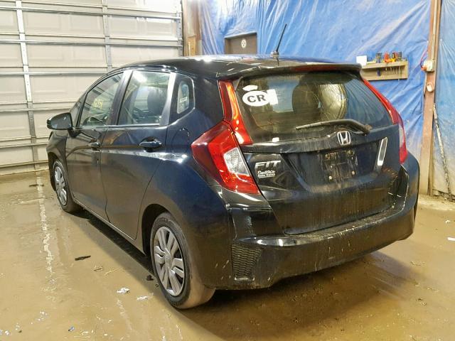 JHMGK5H5XHS023998 - 2017 HONDA FIT LX BLACK photo 3