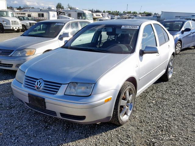 3VWSP69M62M086618 - 2002 VOLKSWAGEN JETTA GLS SILVER photo 2